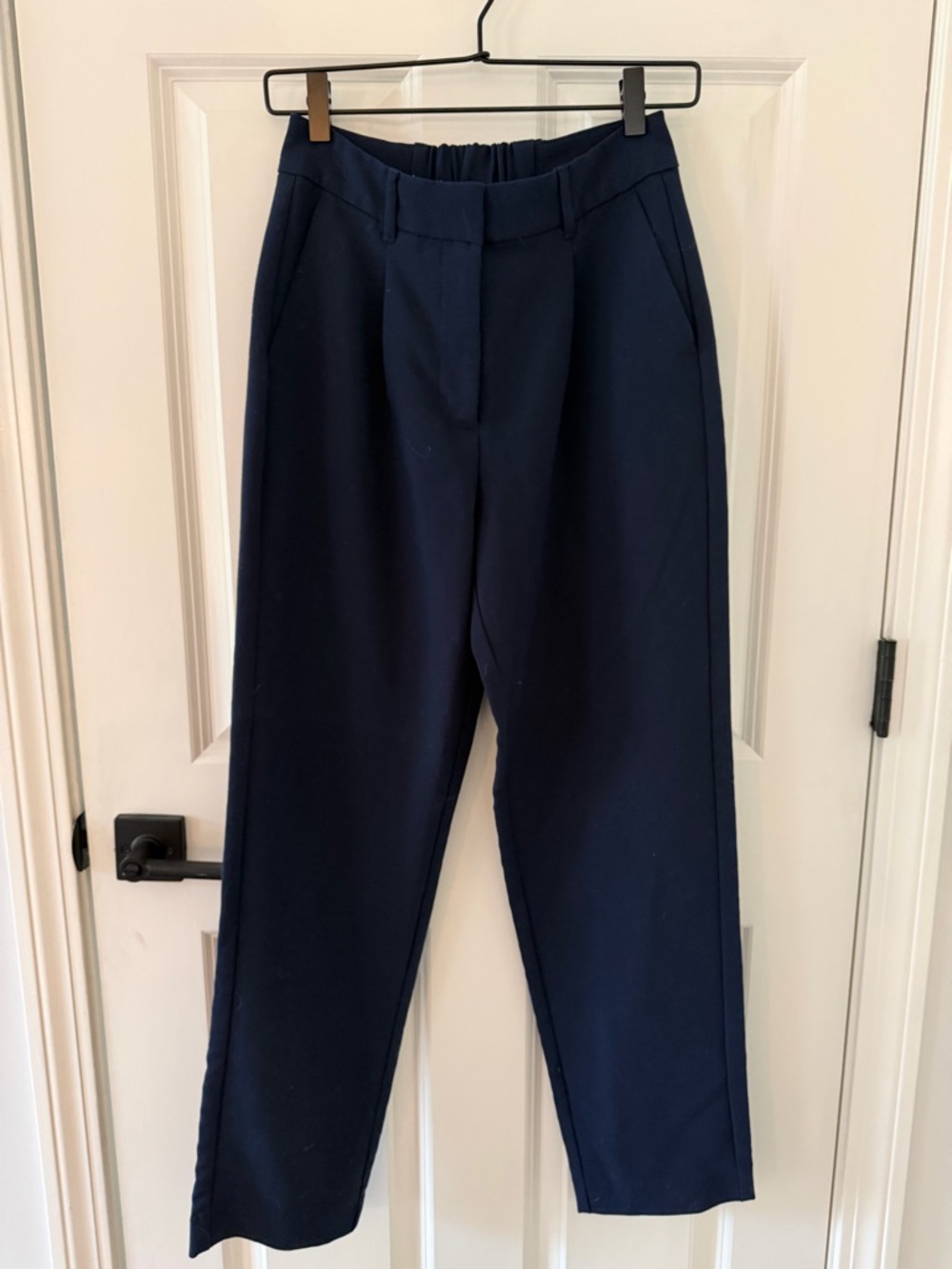 Old Navy Navy Straight Leg Tailored Pants